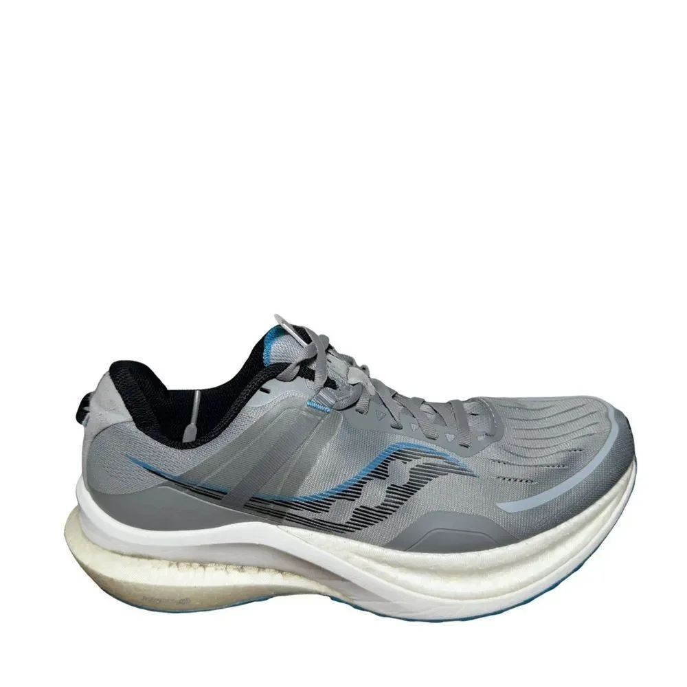 Saucony Gray and Blue Athletic Shoes size 11.5 Wide